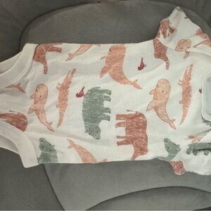 Adorable Animal Print Baby Onesie